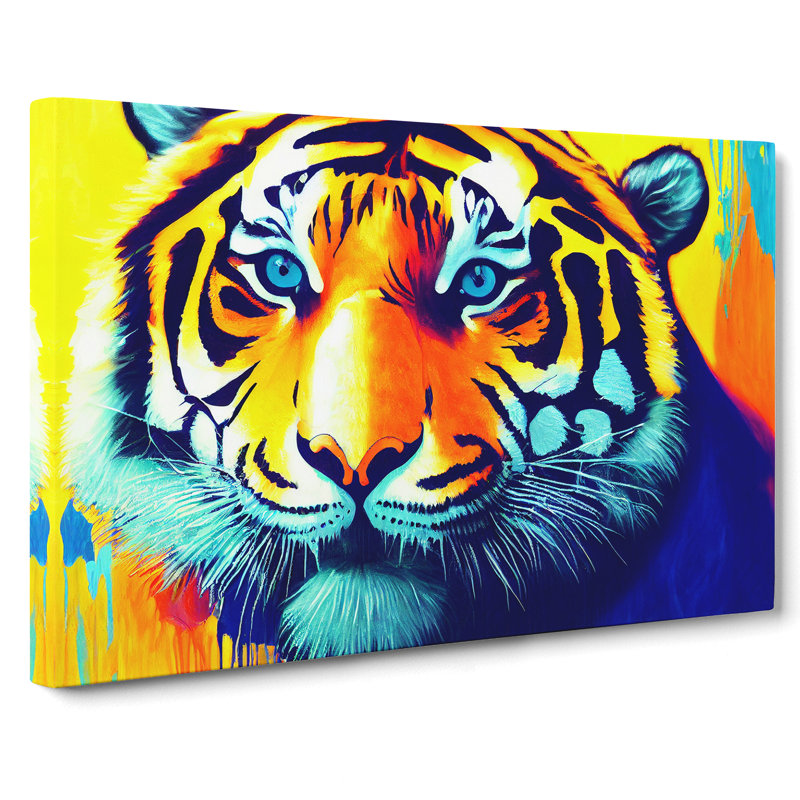 Tiger Splash Vol.1 Abstract - Wrapped Canvas, 50cm H x 76cm W x 3cm D