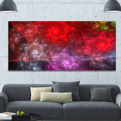 « red purple symphony of gemme », impression sur toile tendue