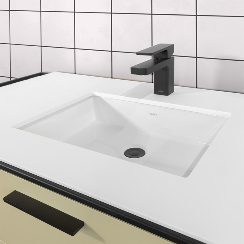 Eleganza Single Hole Bathroom Faucet, Matte Black