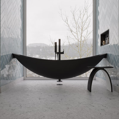 78.75'' x 33.5'' Soaking Fiberglass Bathtub