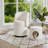 19" Upholstered Vanity Stool with Swivel