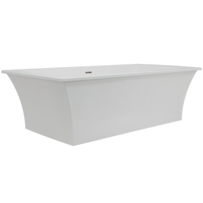 Studio 70" x 36" Freestanding Soaking Acrylic Bathtub