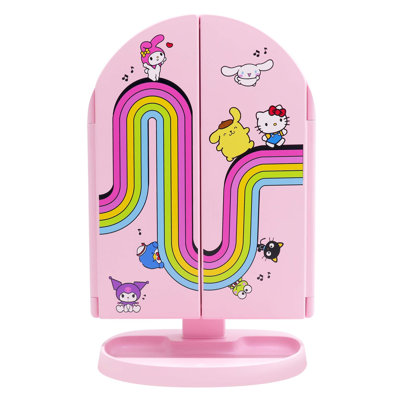 Miroir de maquillage à trois volets à DEL Impressions Vanity Hello Kitty And Friends Core