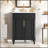 24Inch Small Bathroom Vanity With Integrated Sink-1653299307