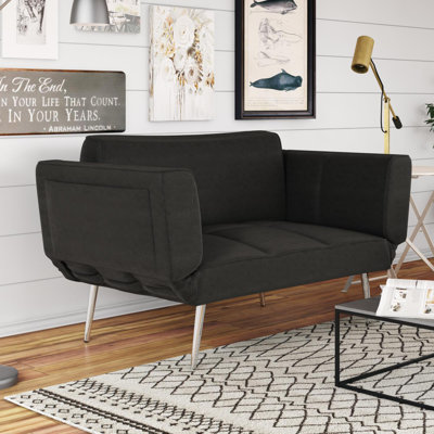 Leyla Twin 60'' Upholstered Convertible Sofa
