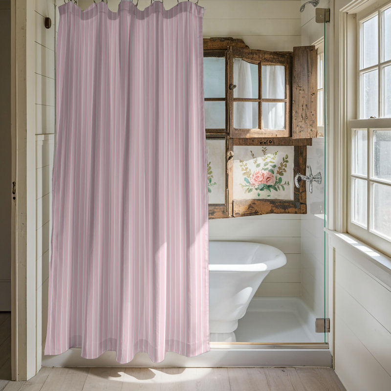 Rideau de douche haut de gamme en treillis haut de gamme_0060, H 74 po x l 71 po