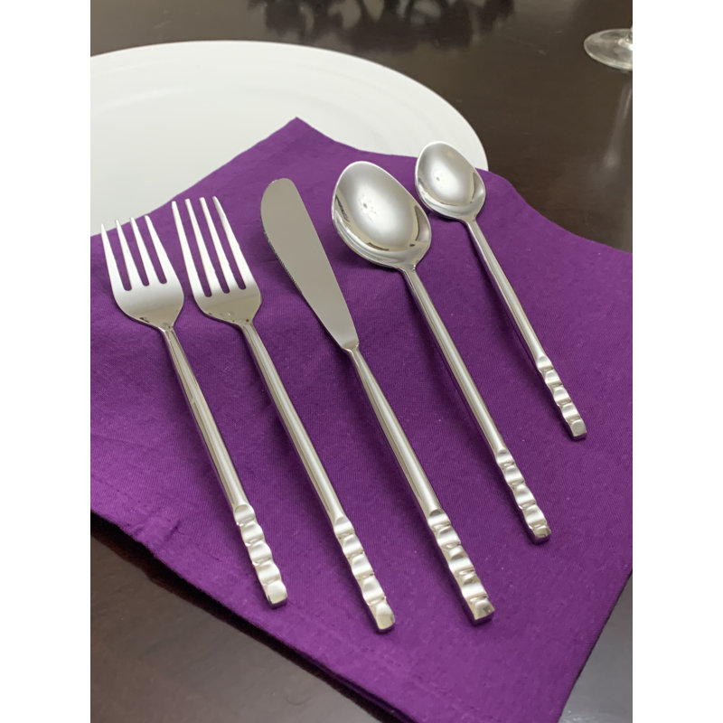 Everly Quinn Stainless Steel Flatware Set