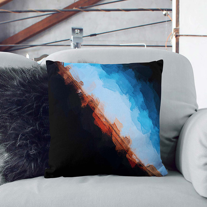 Square Throw Cushion, 40cm H x 40cm W x 15cm D