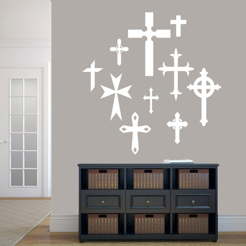 Religious & Spiritual Non-Wall Damaging Wall Decal, White