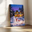 «Winter Snowy House», art mural sur toile-1720445263