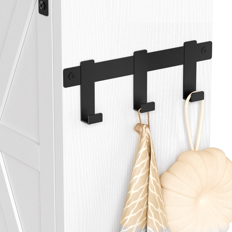 Brizeth Freestanding Over The Toilet Storage Cabinet with Side Storage Rack, Tissue Reel & Hooks, White