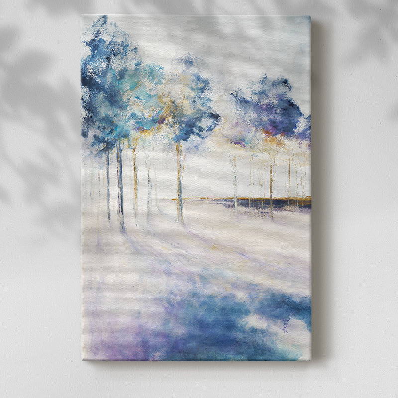 Ombre et grands arbres - Cavas enveloppés de galerie, H 18 po x l 12 po
