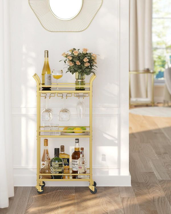 Mercer41 Arkeem Bar Cart | Wayfair