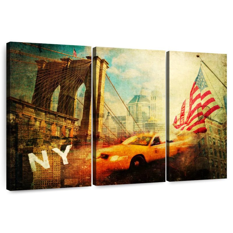 Symboles de Nicci de New York, H 36 po x l 57 po