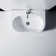 WS Bath Collections Flo 16.5'' White Ceramic U-Shaped Bathroom Sink with Overflow