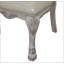 Chaise d'appoint en tissu et blanc os