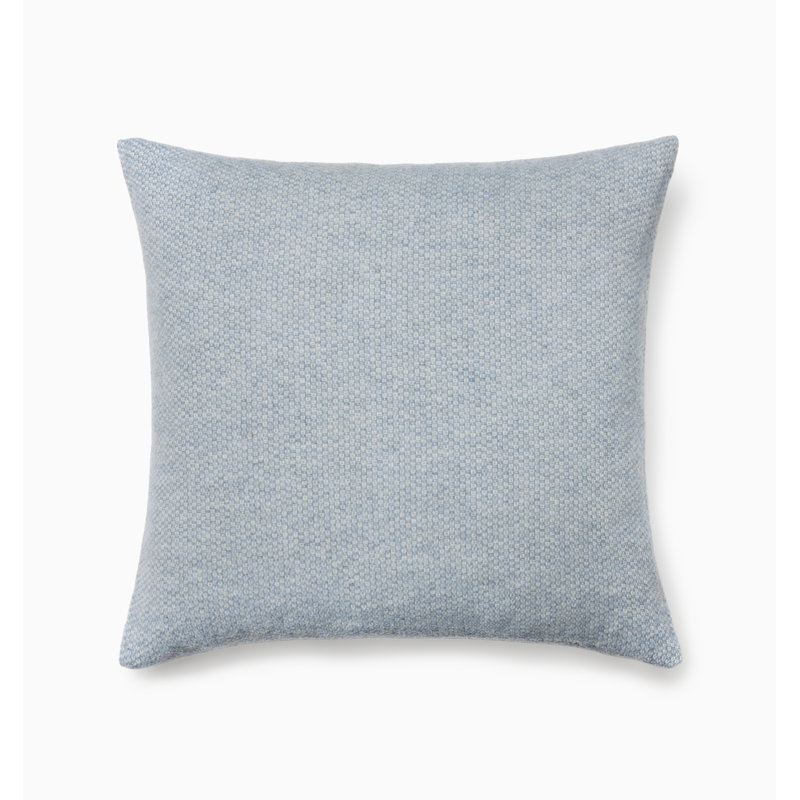 Cervino Wool Square Pillow Cover & Insert, Sea