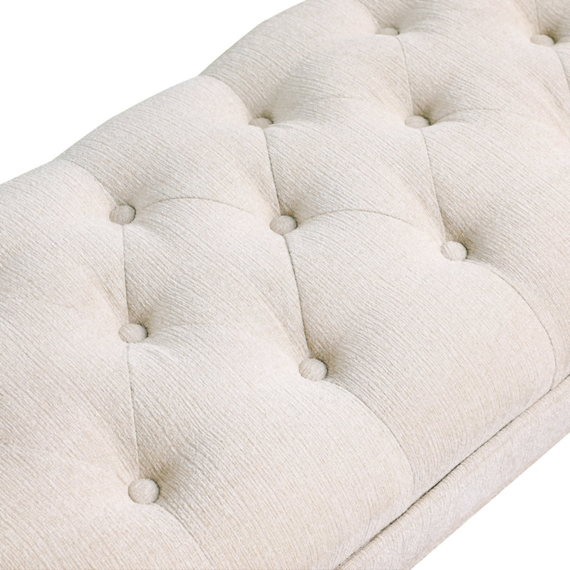 Linen Upholstered Bench
