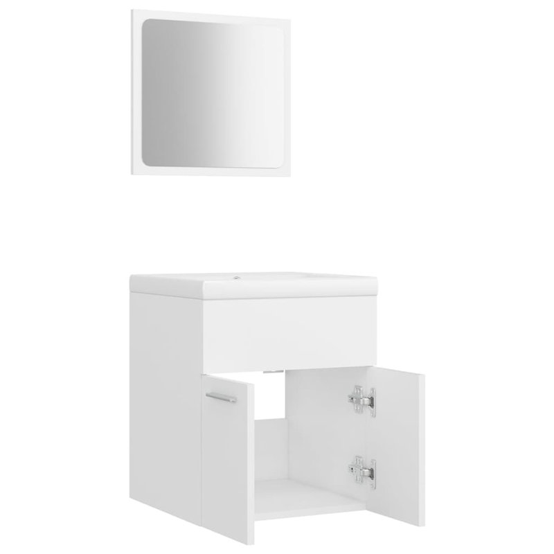 Meuble-lavabo pour salle de bain, Blanc
