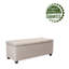 Banc de rangement rembourré en tissu Bacca-134365400