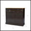 Armoire à ordures inclinable à deux tiroirs et à deux compartiments - Noir-640909671