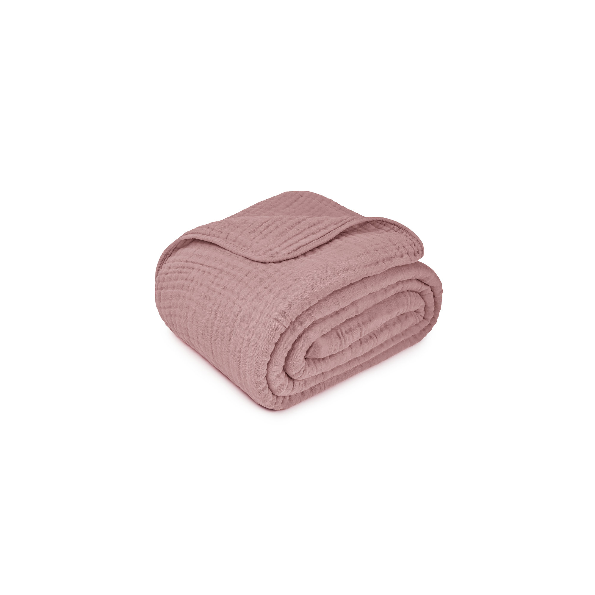 Karlina Muslin Blanket, King, Mauve