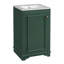 Meuble-lavabo de 20 po avec lavabo en céramique, ensemble de meuble-lavabo simple autoportant avec porte à fermeture douce, tablette réglable, style moderne-123654713