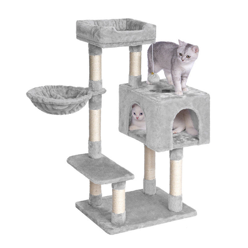 100cm H Cat Tree, Light Grey