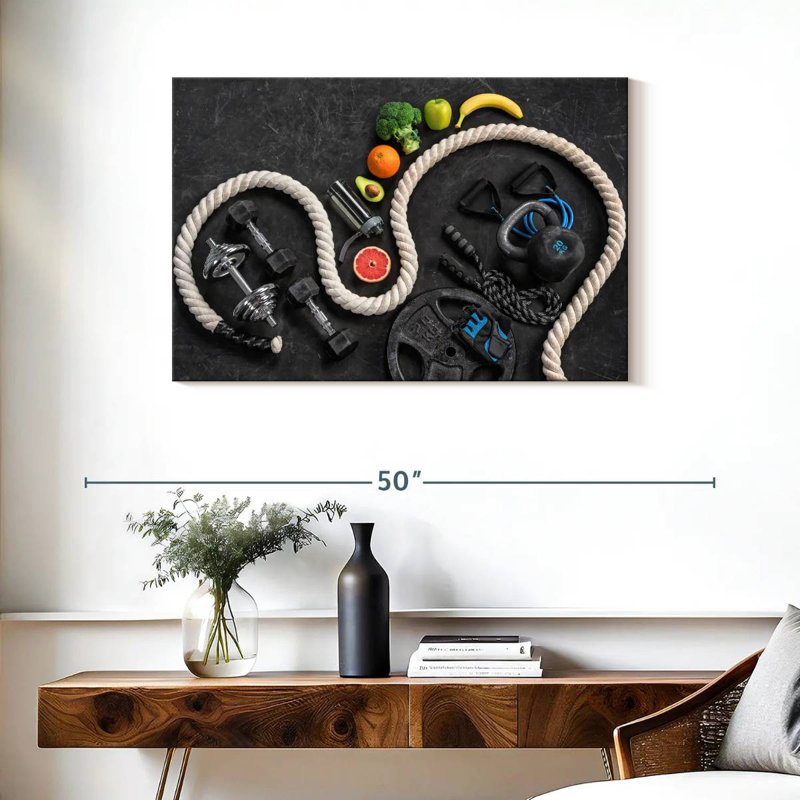 Sireci Healthy Diet And Exercise, 24" H x 36" W