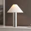 Cheri 20.5 Inch Chrome/White Metal Table Lamp-546003223