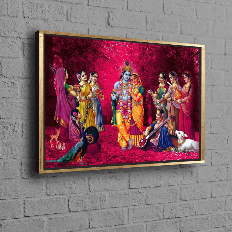 Print on Canvas, 25 cm H x 35 cm W, White, Framed Print without Mat
