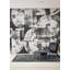 Murale gris anthracite Brushstrokes-87893613