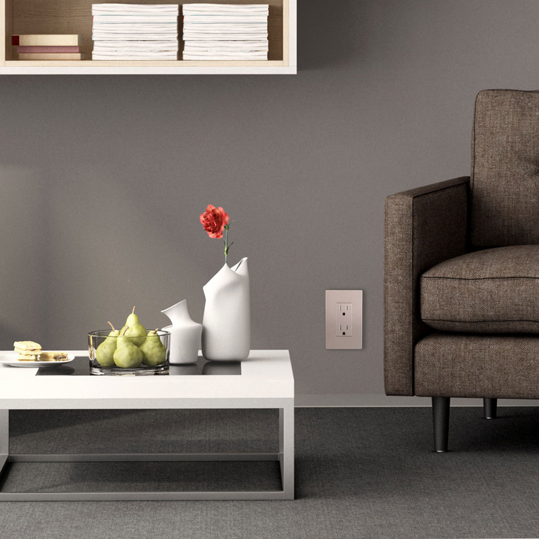 15-Amp Standard Tamper Resistant Decorator Outlet (Set of 3) Enerlites 