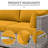 8-Piece Outdoor 4" Replacement Cushion Set Seat/Back Cushion(Set Of 3 Seats, 3 Backs, 2 Short Backs)-263363190