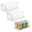 Stackable Open-Front Storage Bins - Kitchen and Pantry Organization - Storage for Snacks or Canned Goods