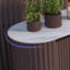 Meuble-lavabo d'extérieur à panneau basculant tout aluminium-114763793