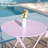 Iron Table And Folding Chair Set, 2 - Person Round Outdoor Dining Set-216455090