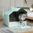 Cat Litter Box with Scoop and Mat