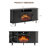 Modern Fireplace Tv Stand For Tvs Up To 80'', Fluted Entertainment Center With Electric Fireplace, Media Console Cabinet For Living Room-405256780