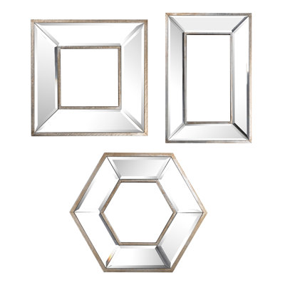 Jahaven Engineered Wood Flat Wall Mirror