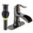Single-Hole Single-handle Bathroom Faucet with Drain Assembly-72868748