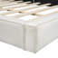 Lit plateforme tapissier avec lit en velours avec base solide-1873696294