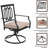 6 - Person Patio Dining Set with Rectangular Table , Cushions Included