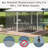 10' X 13' Gazebo And Canopy Sidewall Mesh Netting Replacement, White. Prevents Winged Debris Intrusion. Easy Installation Procedure. Compatible With Diverse 10'x13' Types. Crafted