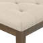 Banc de repose-pieds touffeté à aspect lin l 48 po Waverly-105353004