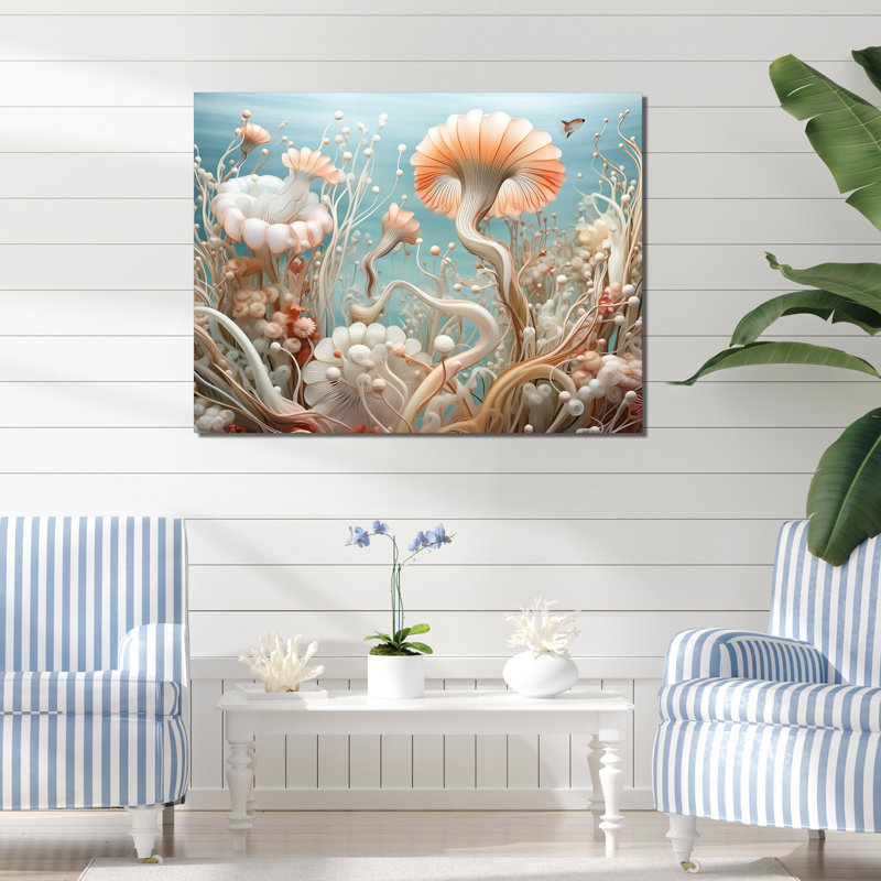 Balanophyllia S Secret Sanctuary sur toile, H 24 po x l 32 po x P 1 po, Toile tendue