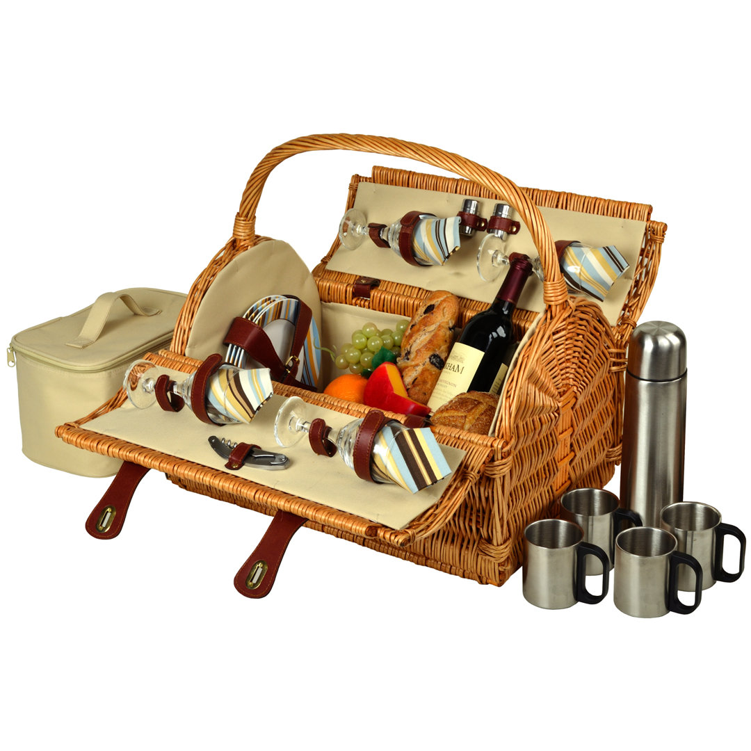 Yorkshire Wicker Picnic Basket Picnic at Ascot 