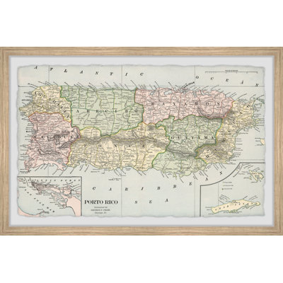 " Puerto Rico Colored Map " by Marmont Hill