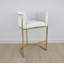 Lucca Upholstered Stool with Metal Frame