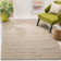 Aderyn Hand Woven Jute/Cotton Rug in Gray/Sand